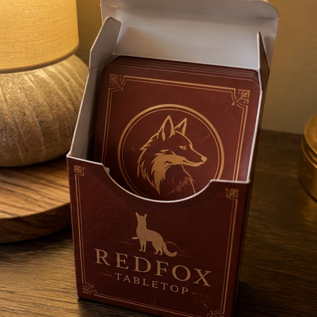 Trading cards with logo — customer photo